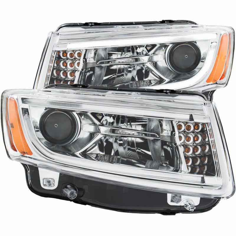 Anzo 111328 Chrome Plank Style Design Projector Headlights | XDP