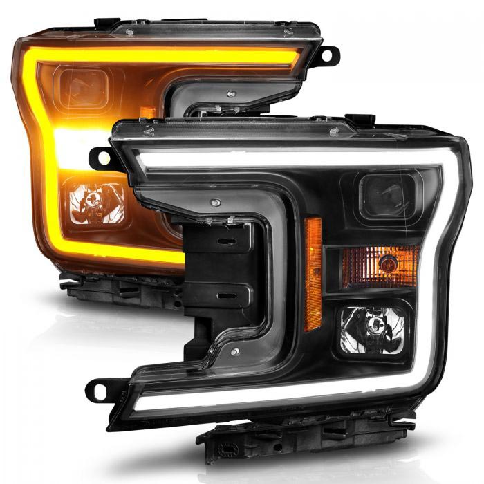 Anzo 111509 Black Plank Style Switchback Projector Headlights | XDP