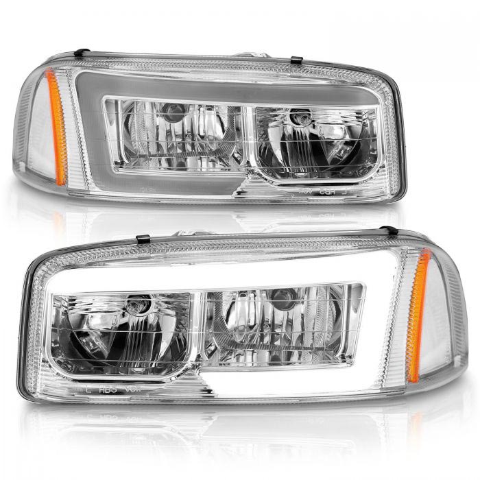 Anzo 111523 Chrome Plank Style Projector Headlights | XDP