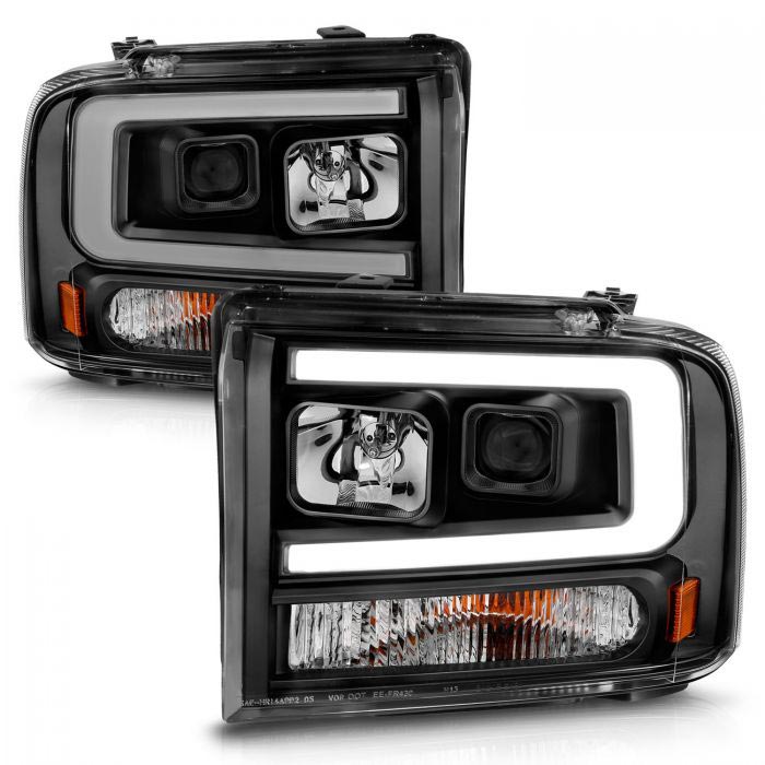 Anzo 111551 Black Plank Style Projector Headlights | XDP