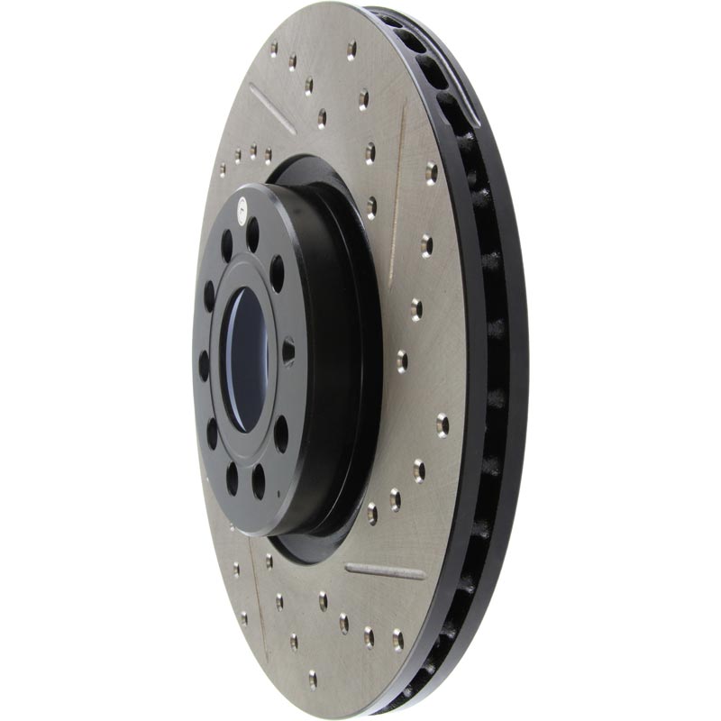 StopTech Sport Slotted/Drilled Disc Brake Rotor (2010 Volkswagen Jetta ...