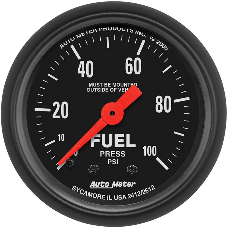 Auto Meter Z-Series Fuel Pressure Gauge Kit 2612 | XDP