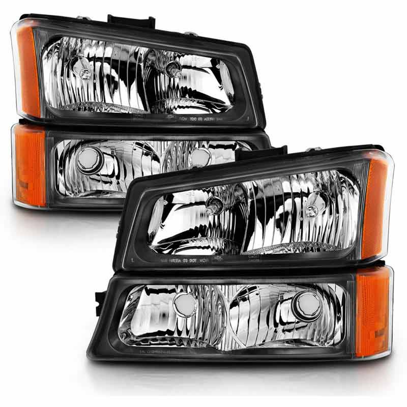 Anzo 111452 Black Crystal Headlights Xdp 2287