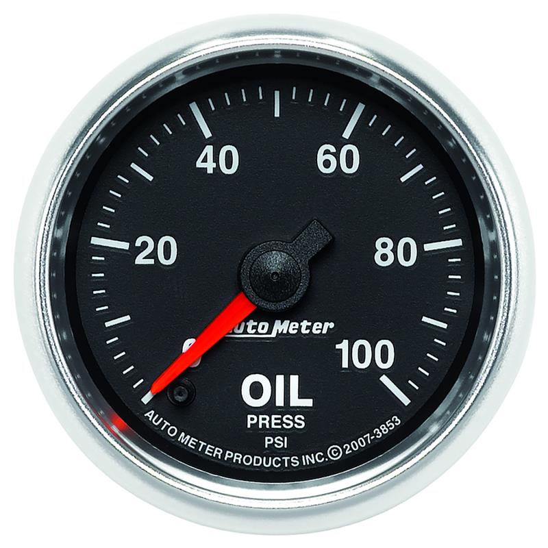 Auto Meter 3853 GS Series Oil Pressure Gauge | XDP