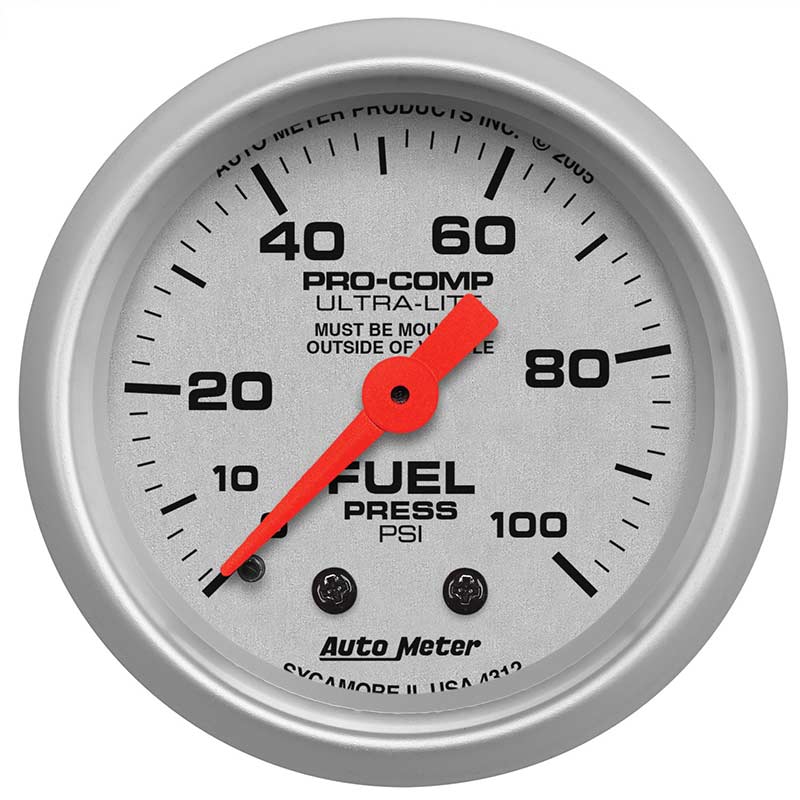 Auto Meter 4312 Ultra-Lite Fuel Pressure Gauge | XDP