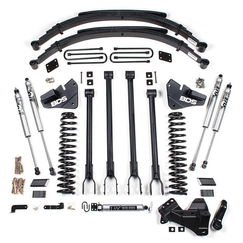 BDS Suspension 4" Coilover 4-Link Lift Kit (2020-2022 Ford F-250/350 6 ...