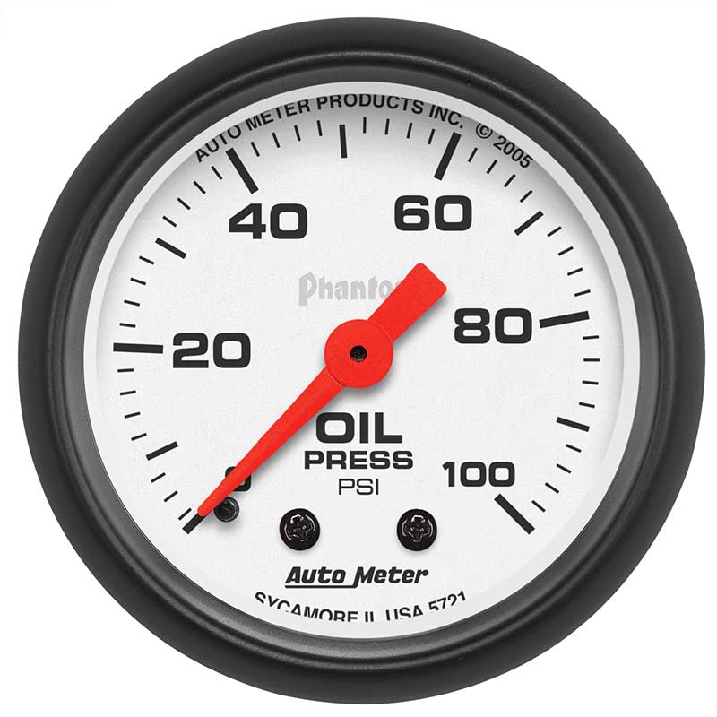 Auto Meter Phantom Series Oil Pressure Gauge 5721 | XDP