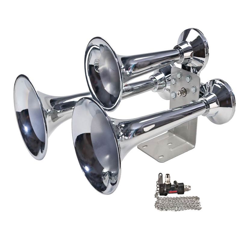 Wolo 852 Siberian Express Chrome Train Horn with Lanyard Valve