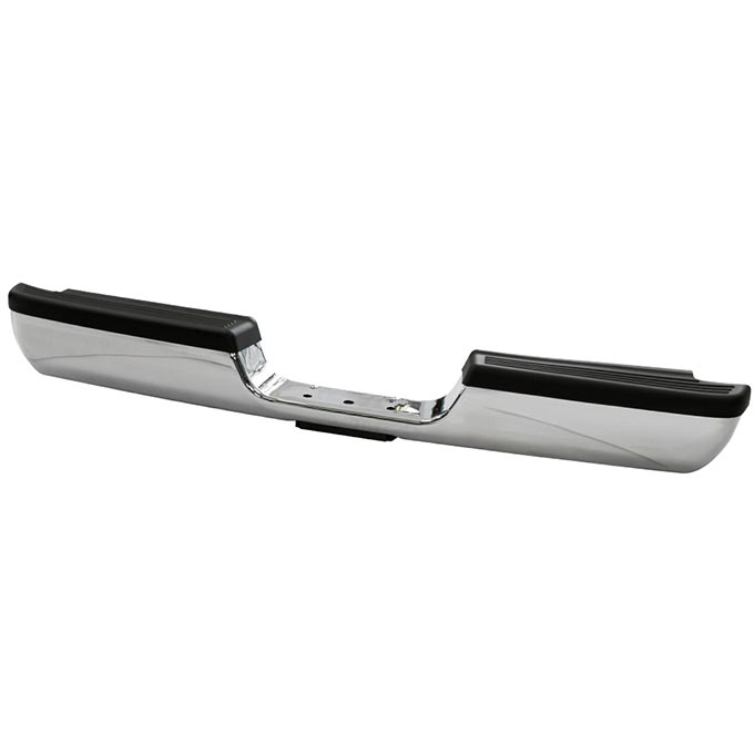 Spyder 9049019 Chrome OEM Style Steel Rear Bumper With Step Pads | XDP