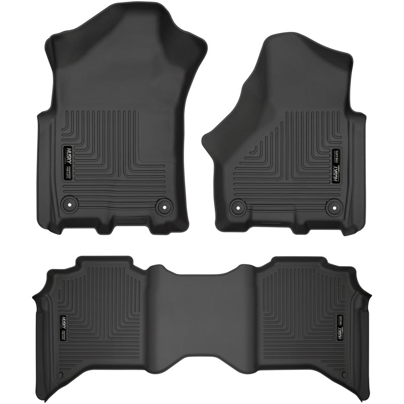 Husky Liners 94111 Weatherbeater Front & 2nd Seat Floor Liners - Black ...