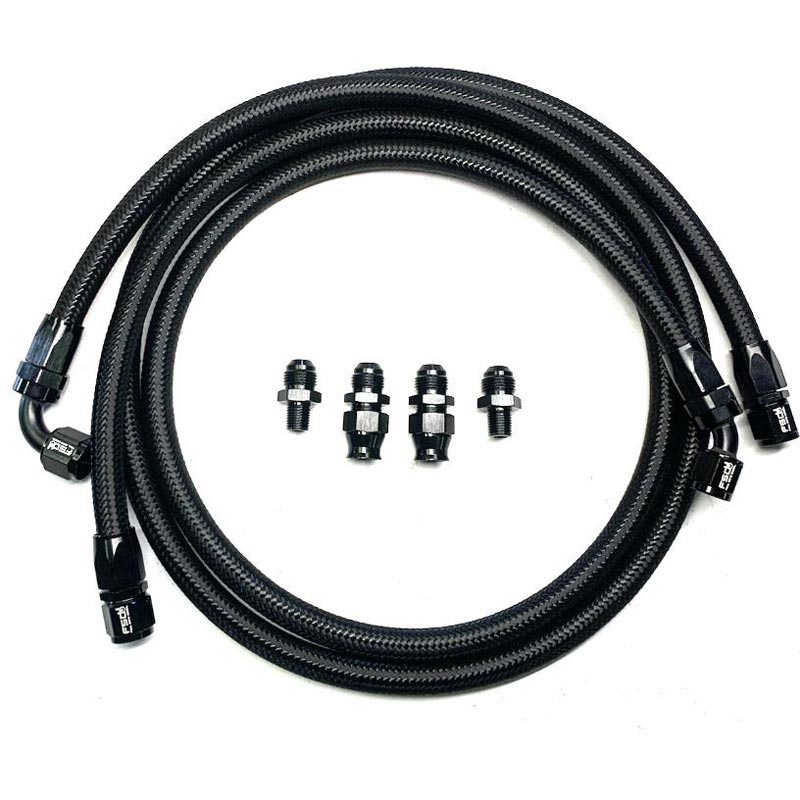 Full Send Diesel FSD-10-B Braided Transmission Cooler Line Kit | XDP