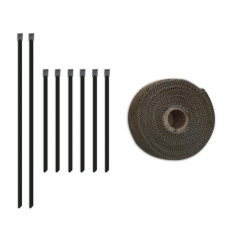 Thermo Tec 19222 Exhaust Insulation Wrap Kit, Black