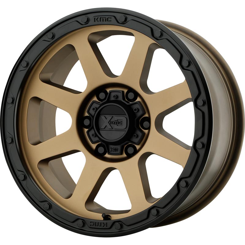 XD Series by KMC XD134 Addict 2 1-PC Wheel - Bronze - Black Lip | XDP