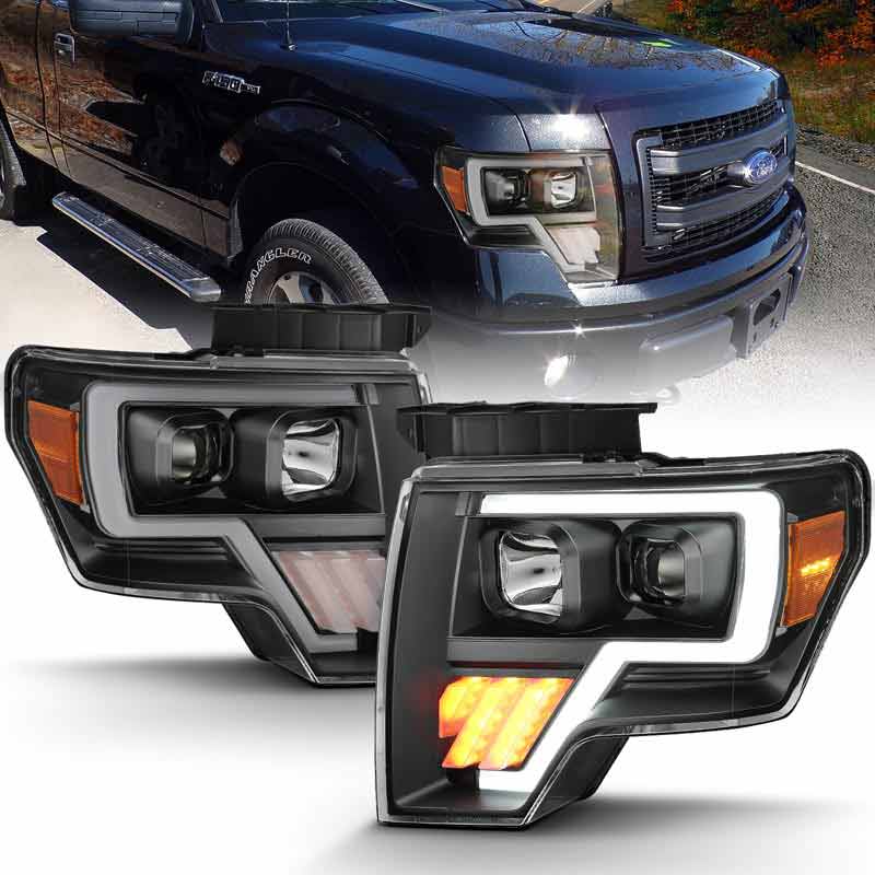 Anzo 111445 Black G4 Plank Style Projector Headlights | XDP