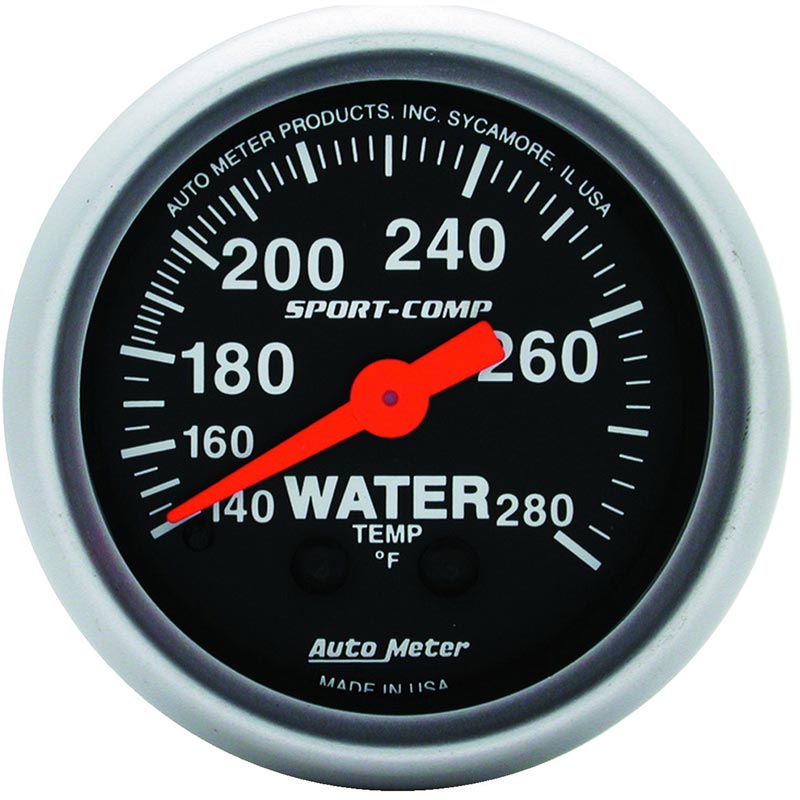 Auto Meter 3331 Sport Comp Water Temp Gauge Xdp