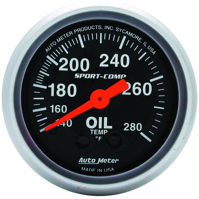 Auto Meter 3341 Sport-Comp Oil Temp Gauge | XDP