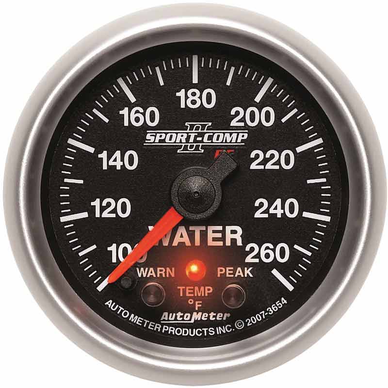 Auto Meter 3654 Sport-Comp II Water Temp Gauge | XDP