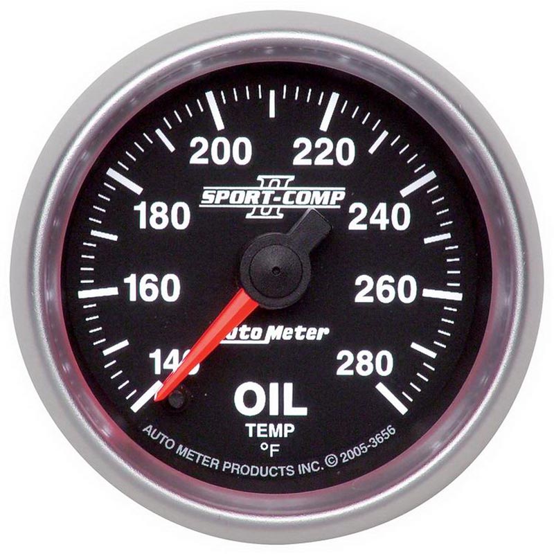 Auto Meter 3656 Sport-Comp II Oil Temp Gauge | XDP