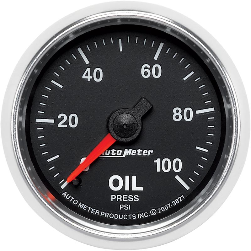 Auto Meter 3821 GS Series Oil Pressure Gauge | XDP