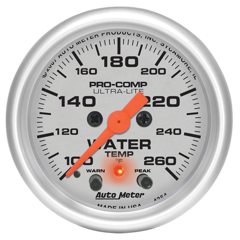 Auto Meter 4354 Ultra-Lite Water Temp Gauge | XDP