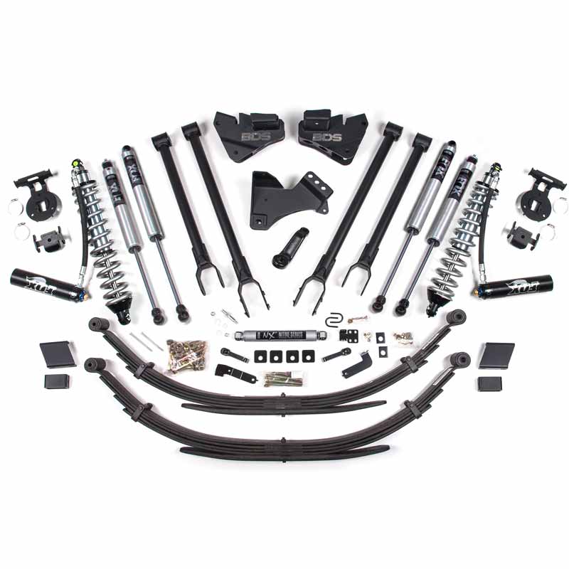 BDS Suspension BDS1555FDSC 4" Coilover 4-Link Lift Kit With Fox DSC | XDP