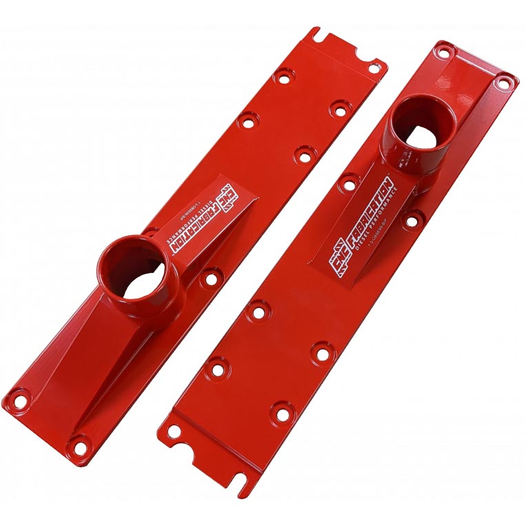 CNC Fabrication 423007 Billet Intake Plenum Red XDP