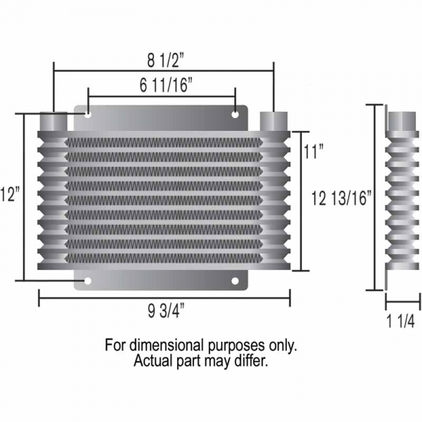 Derale 19-Row Stack Plate Trans Cooler Kit (-6AN) 13403