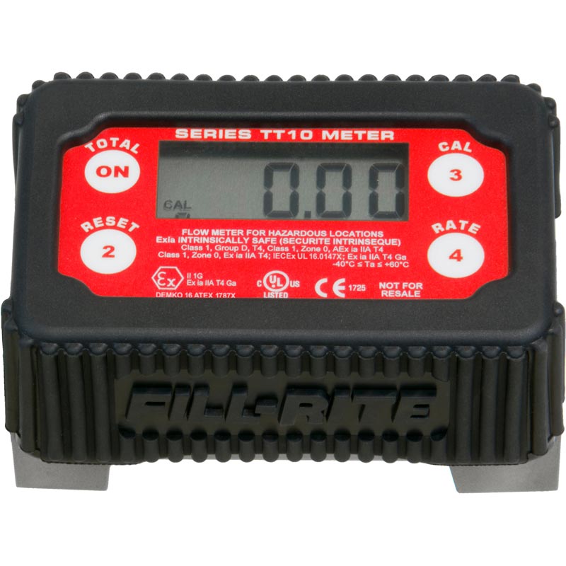 Fill-Rite TT10ANC 4-Digit Digital Fuel Transfer Meter (2-35 GPM) | XDP