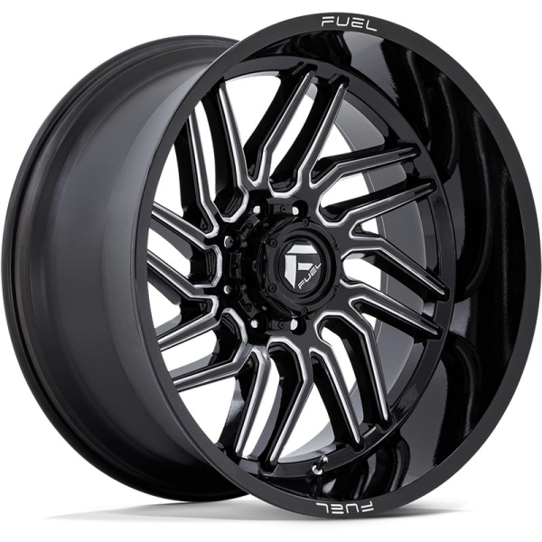 Fuel Hurricane D807 6x139.7 Black & Milled 24x12