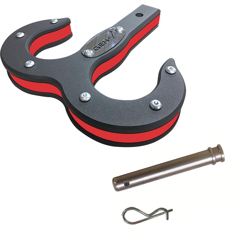 Gen-Y Hitch GH-0070-R Hulk 2.0 Red 16K Tow Hook Kit (2