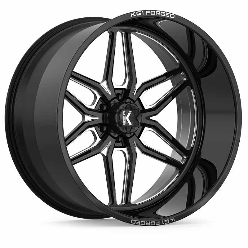 KG1 Forged ARISTO KF002 Black/Milled 22x14 Wheel - KF002221469GM | XDP