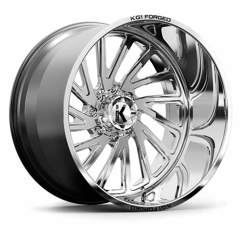 KG1 Forged VILE KF004 Polished/Milled 22x12 Wheel - KF004221286PM-L | XDP