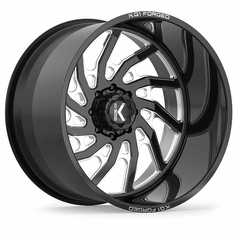 KG1 Forged BOUNTY KF006 Black/Milled 20x14 Wheel - KF006201486GM | XDP