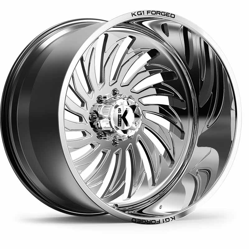 KG1 Forged HURRICANE KF017 Polished 22x12 Wheel - KF017221288PS-R | XDP